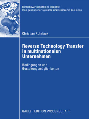 cover image of Reverse Technology Transfer in multinationalen Unternehmen